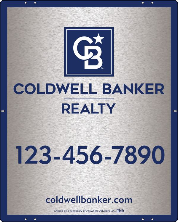 Office Sign Panel, 30h x 24w, 3MM Brushed Aluminum Composite