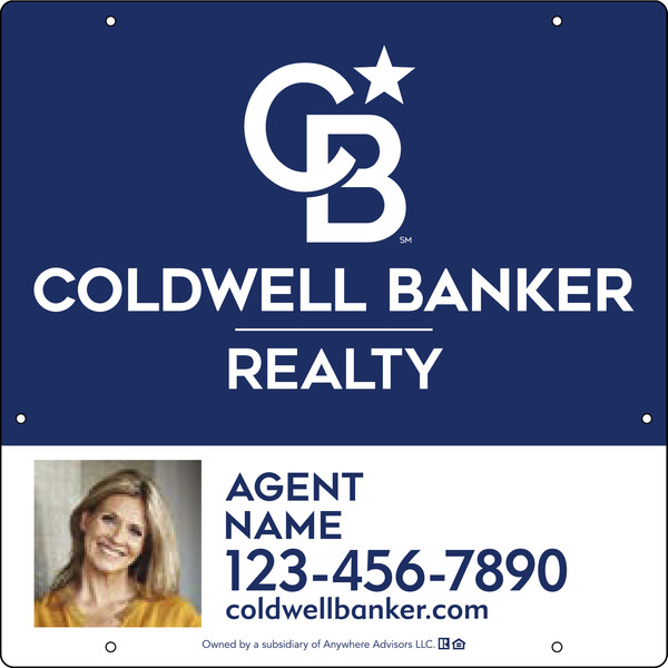 Agent Photo Hanging Sign Panel, 24h x 24w, Poly