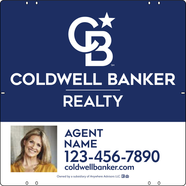 Agent Photo Sign Panel, 24h x 24w, Poly