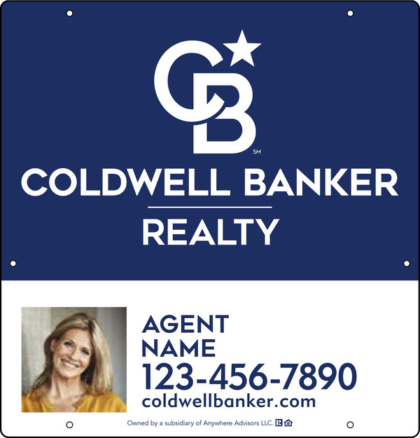 Agent Photo Hanging Sign Panel, 25h x 24w, Poly