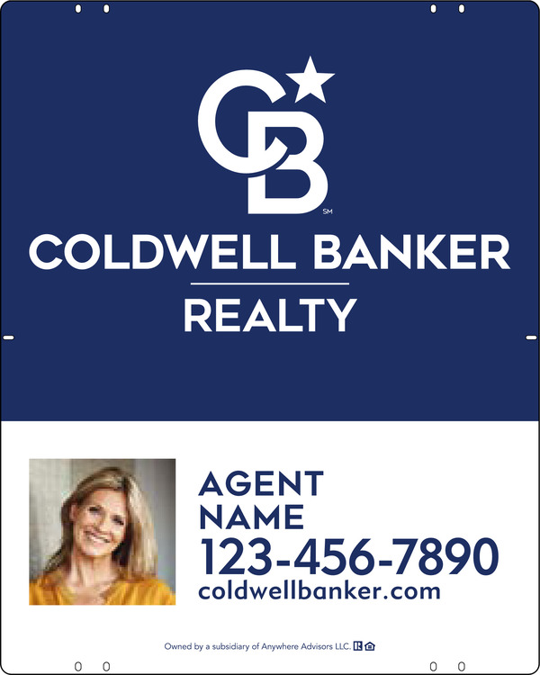 Agent Photo Sign Panel, 30h x 24w, Poly