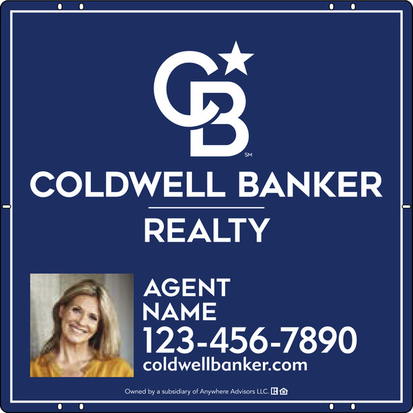 Agent Photo Sign Panel, 24h x 24w, Poly