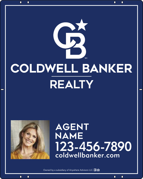 Agent Photo Sign Panel, 30h x 24w, Poly