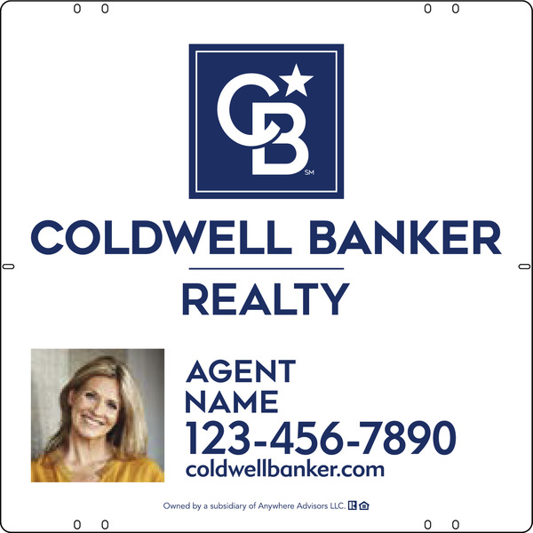Agent Photo Sign Panel, 24h x 24w, Poly