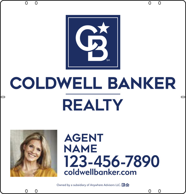 Agent Photo Sign Panel, 25h x 24w, Poly