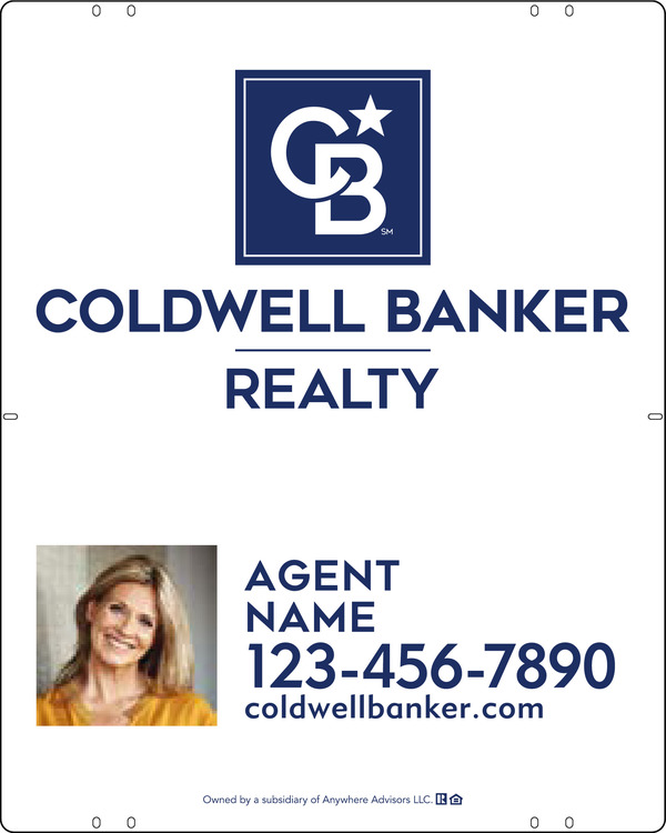 Agent Photo Sign Panel, 30h x 24w, Poly