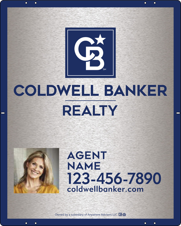 Agent Photo Sign Panel, 30h x 24w, 3MM Brushed Aluminum Composite