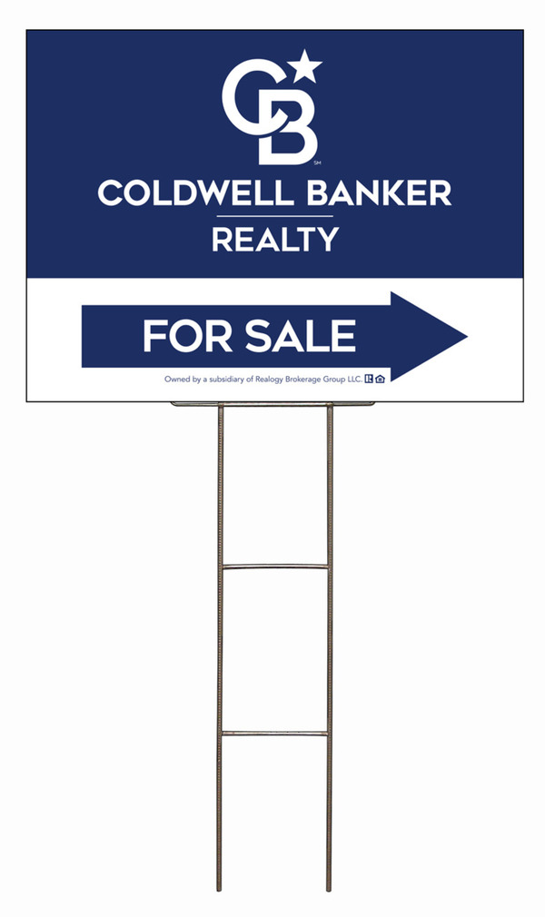 Wire H-Stake and Office For Sale Sign Panel Unit, 18h x 24w, 4mm Corrugated