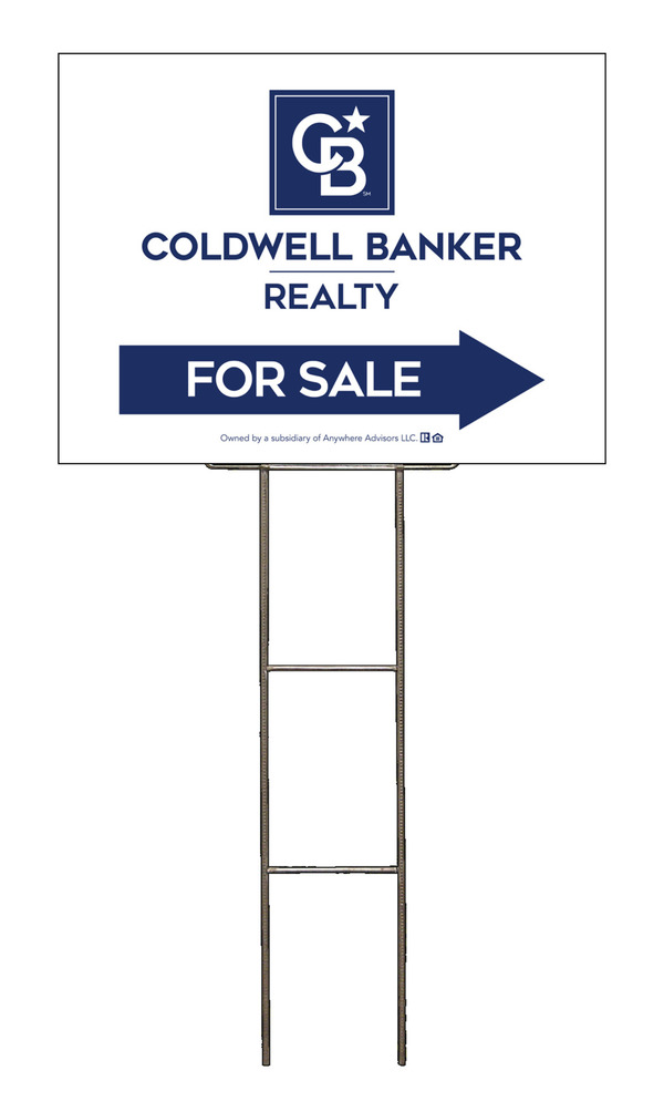 Wire H-Stake and Office For Sale Sign Panel Unit, 18h x 24w, 4mm Corrugated