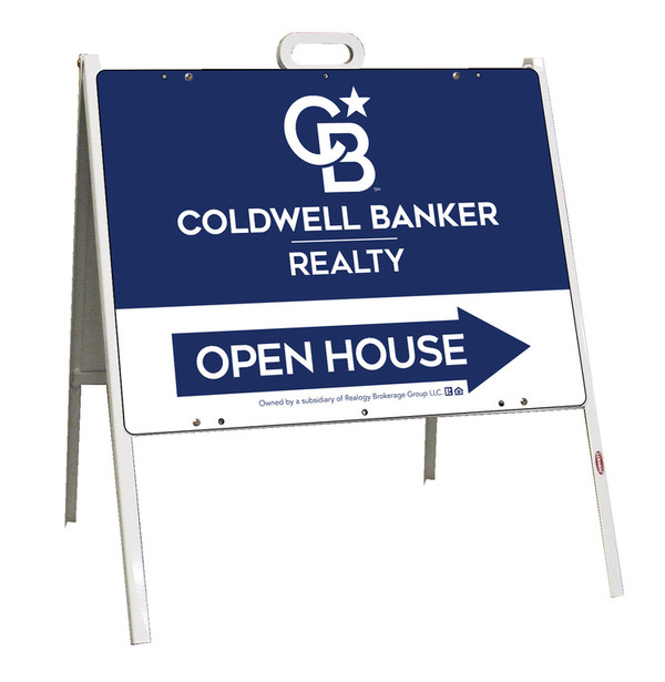 A-Frame and Office Open House Sign Panel Unit, 18h x 24w, Steel