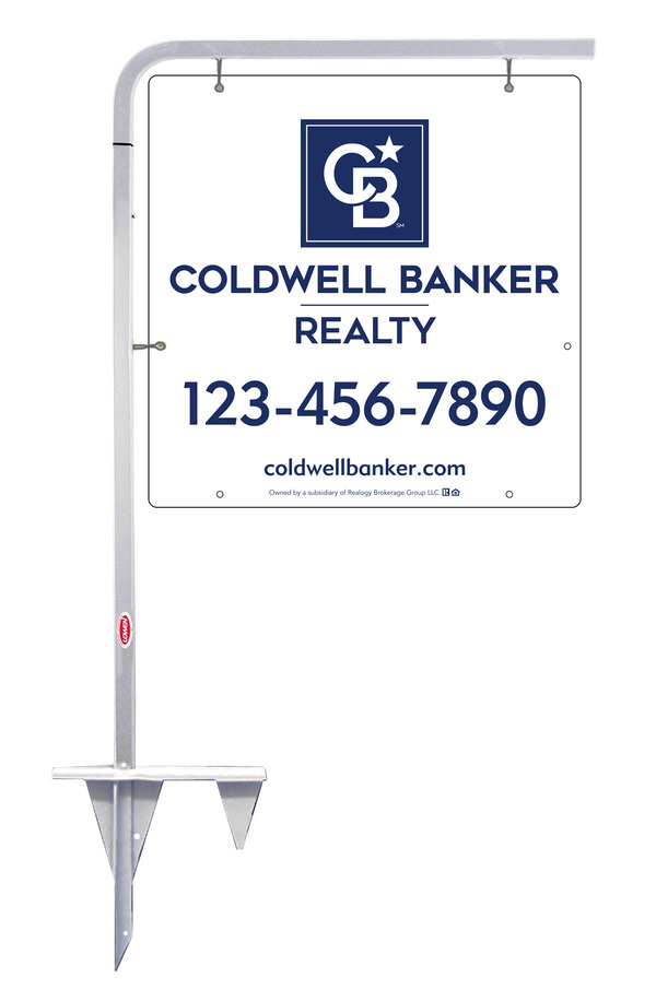 Tubular Stake and Office Sign Panel Unit, 24h x 24w, 3MM Aluminum Composite