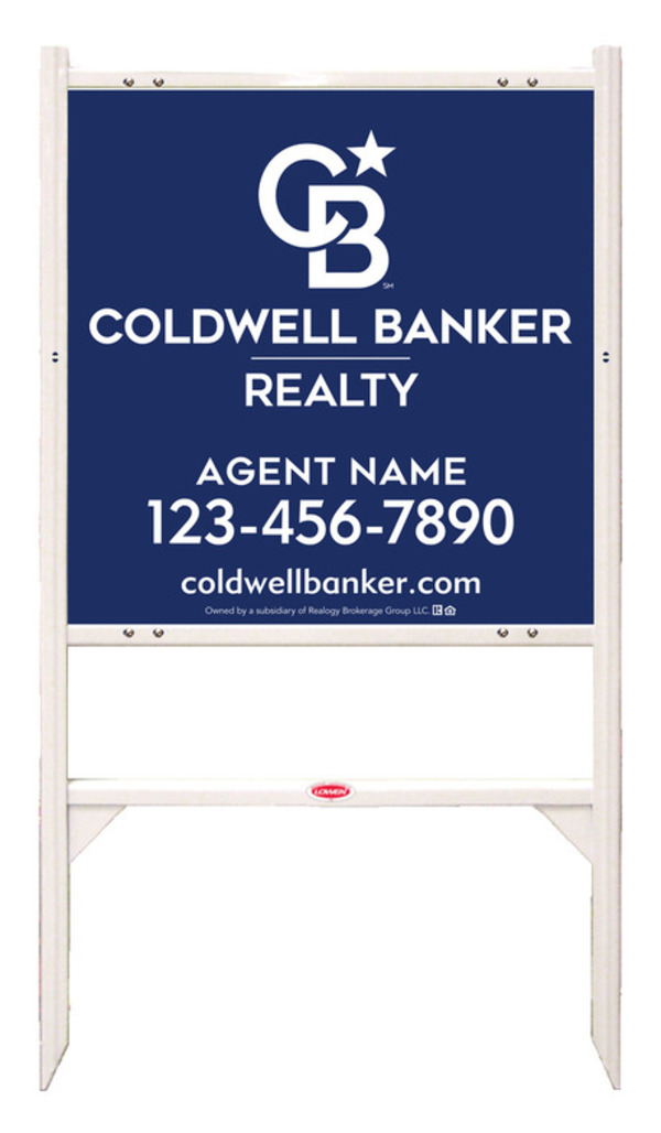 Angle Iron Frame and Agent Sign Panel Unit, 24h x 24w, 3MM Aluminum Composite