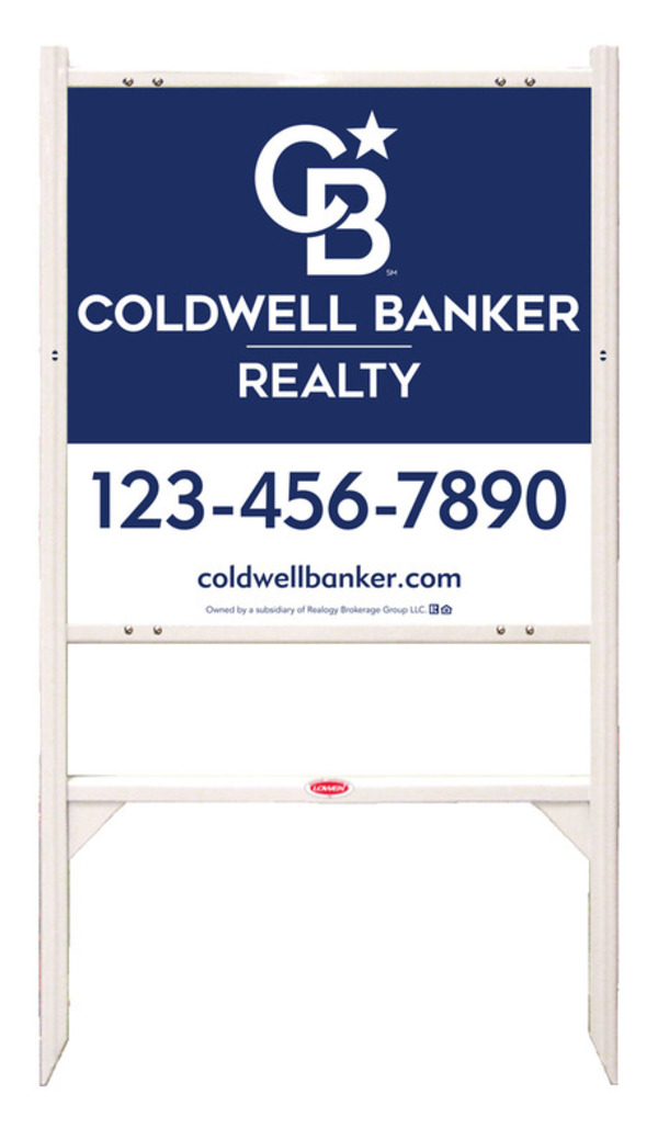 Angle Iron Frame and Reflective Office Sign Panel Unit, 24h x 24w, 3MM Aluminum Composite