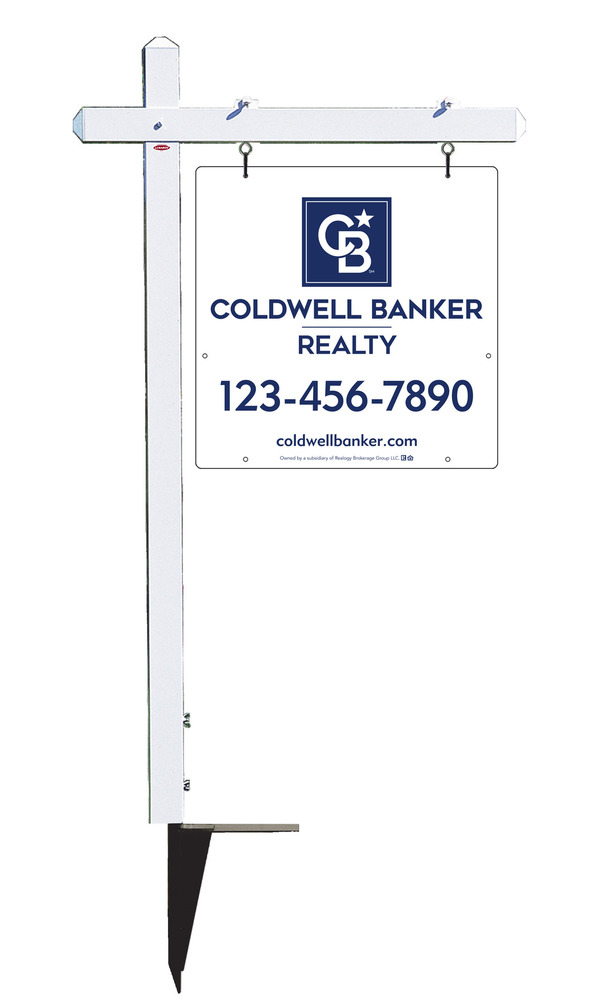 Sign Post and Office Sign Panel Unit, 24h x 24w, 3MM Aluminum Composite