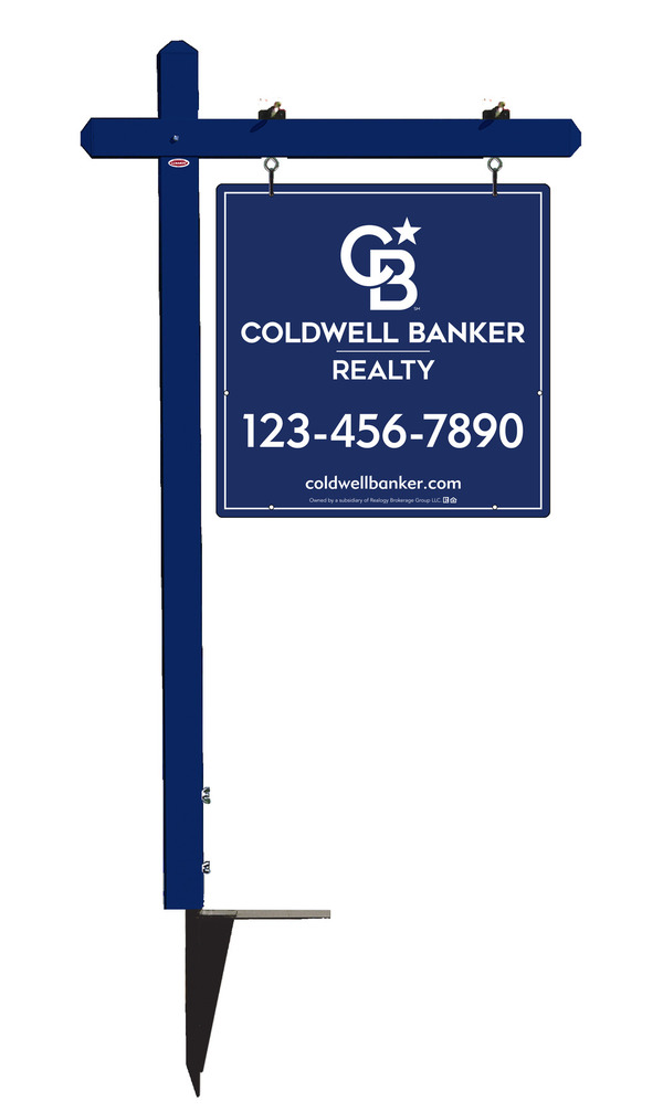 Sign Post and Office Sign Panel Unit, 24h x 24w, 3MM Aluminum Composite