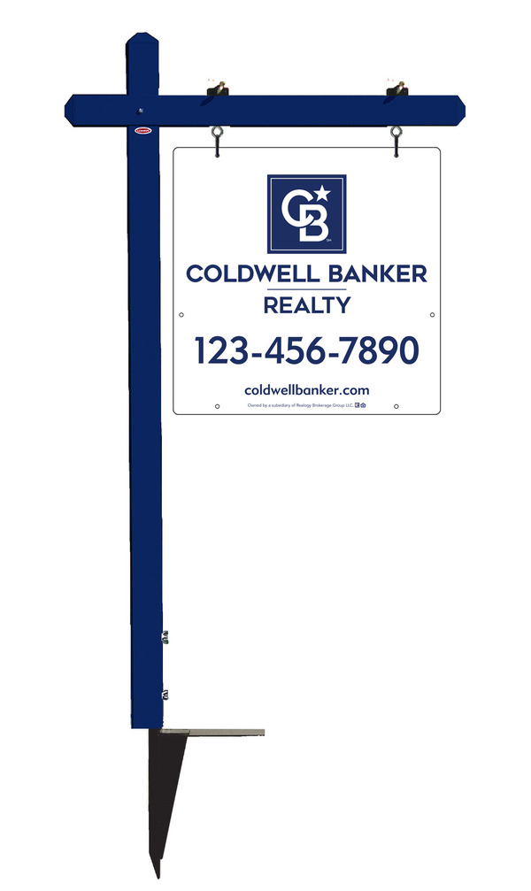 Sign Post and Office Sign Panel Unit, 24h x 24w, 3MM Aluminum Composite
