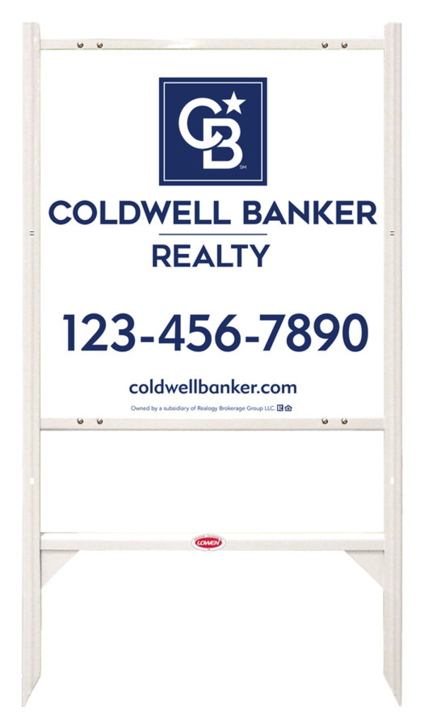 Angle Iron Frame and Office Sign Panel Unit, 25h x 24w, Poly