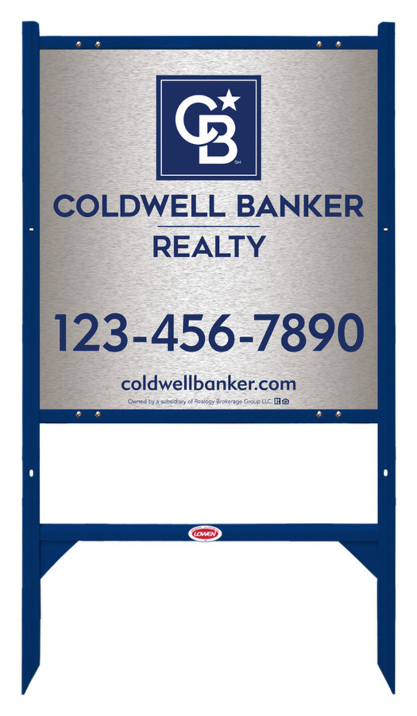 Angle Iron Frame and Office Sign Panel Unit, 25h x 24w, Brushed Aluminum Composite