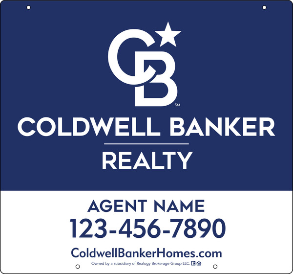 Hanging Agent Sign Panel, 28h x 30w, PVC