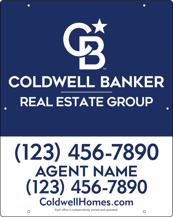 Agent Hanging Sign Panel, 30h x 24w, Steel