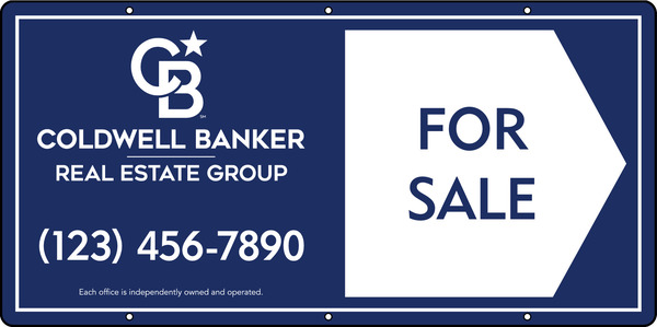 For Sale Office Phone Number Sign Panel, 12h x 24w, Steel