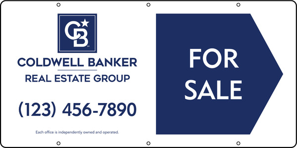 For Sale Office Phone Number Sign Panel, 12h x 24w, Steel