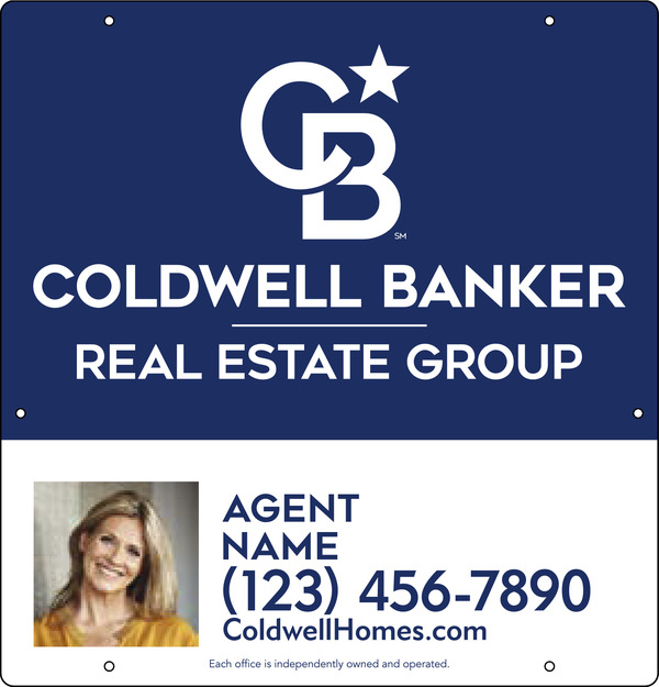 Agent Photo Hanging Sign Panel, 25h x 24w, 3MM Aluminum Composite