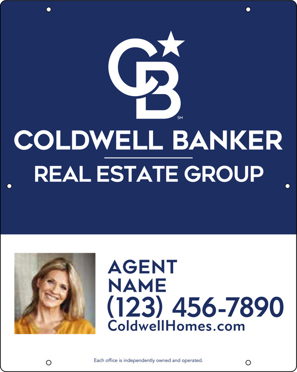 Agent Photo Hanging Sign Panel, 30h x 24w, 3MM Aluminum Composite
