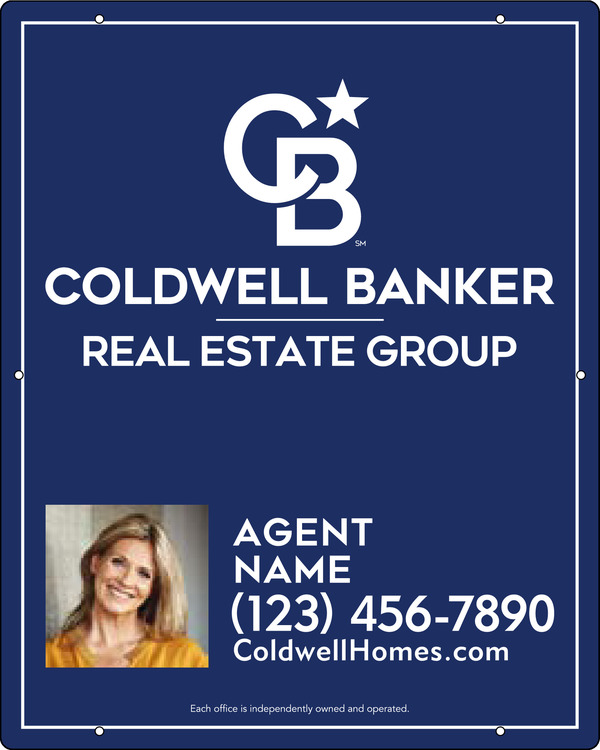 Agent Photo Hanging Sign Panel, 30h x 24w, Steel