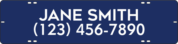 Agent Name Sign Rider, 6h x 24w, .090 Poly