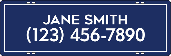 Agent Name Sign Rider, 8h x 24w, Steel