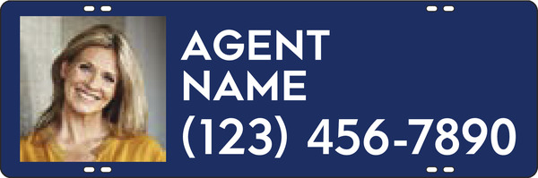 Agent Photo Sign Rider, 8h x 24w, Steel