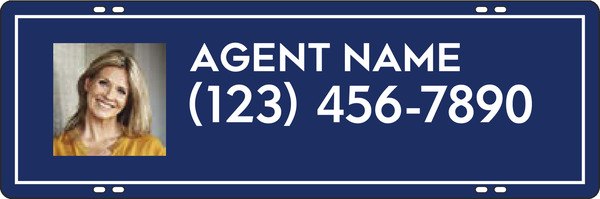 Agent Photo Sign Rider, 8h x 24w, Steel