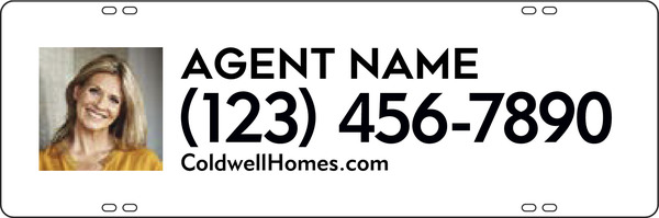 Agent Photo Sign Rider, 8h x 24w, Steel