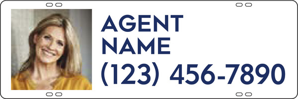 Agent Photo Sign Rider, 8h x 24w, Steel