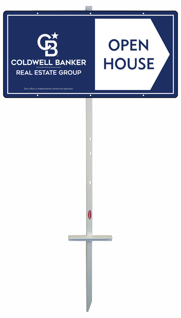 Open House T-Stake and Office Panel Unit, 12h x 24w, Steel