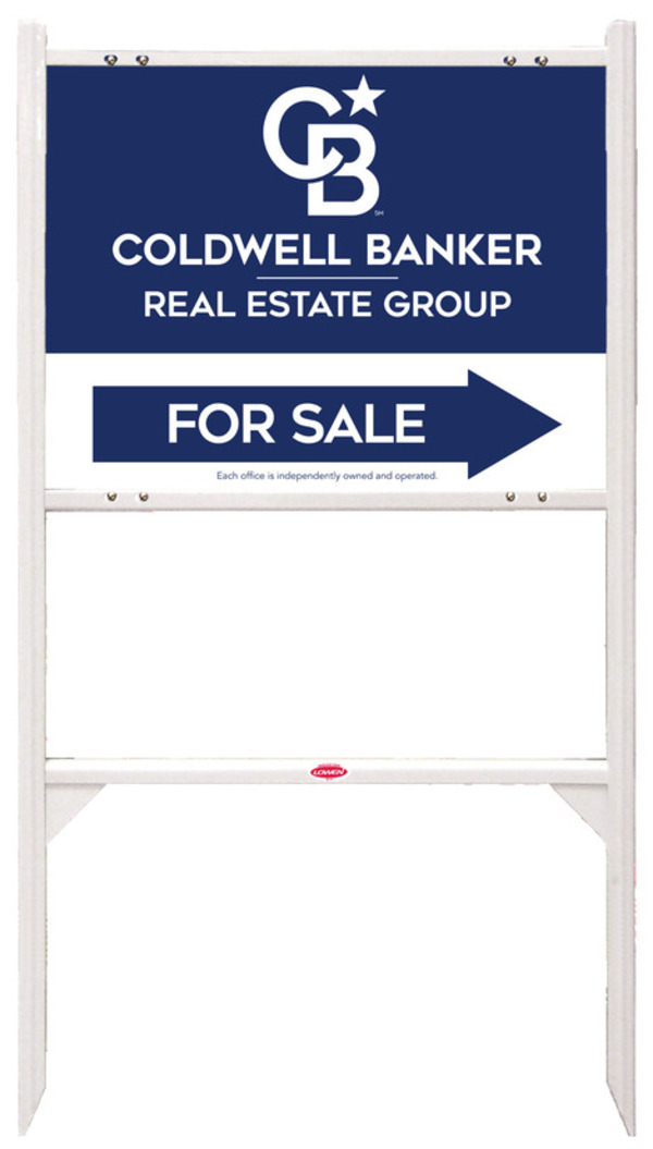 Angle Iron Frame and Office For Sale Sign Panel Unit, 18h x 24w, Steel