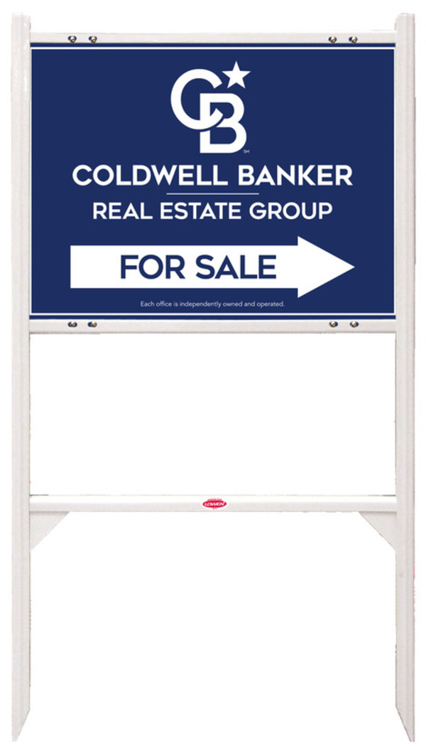 Angle Iron Frame and Office For Sale Sign Panel Unit, 18h x 24w, Steel