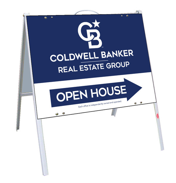 Open House A-Frame and Office Sign Panel Unit, 18h x 24w, .050 Poly