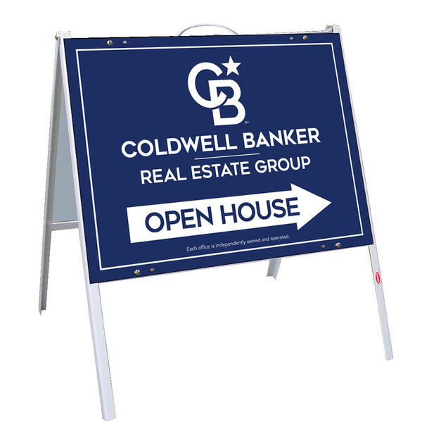 Open House A-Frame and Office Sign Panel Unit, 18h x 24w, .050 Poly