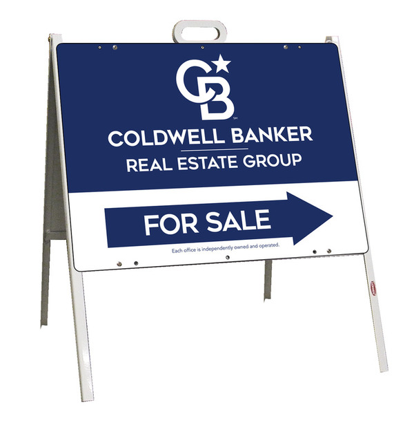 For Sale A-Frame and Office Sign Panel Unit, 18h x 24w, Steel