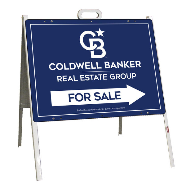 For Sale A-Frame and Office Sign Panel Unit, 18h x 24w, Steel