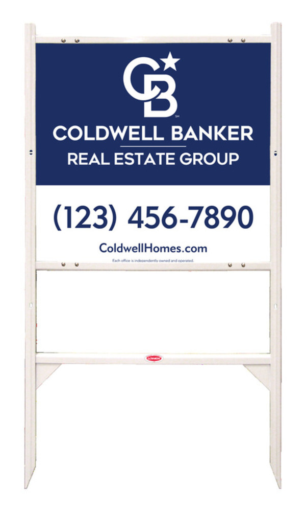 Angle Iron Frame and Office Sign Panel Unit, 22h x 24w, Steel