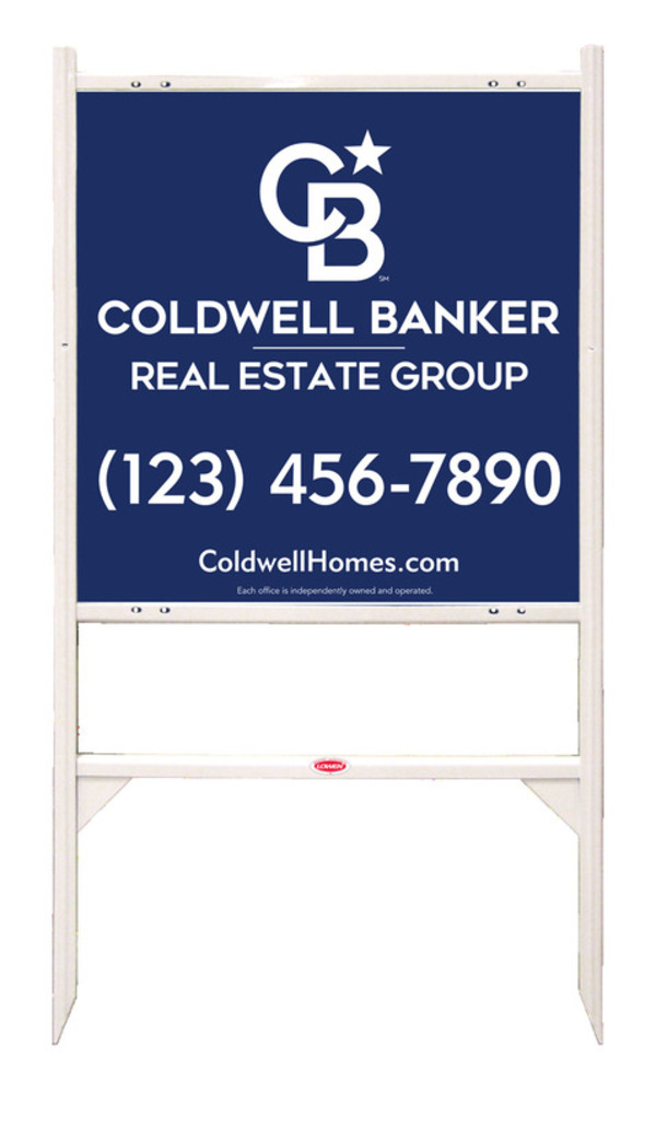 Angle Iron Frame and Office Sign Panel Unit, 24h x 24w, Steel