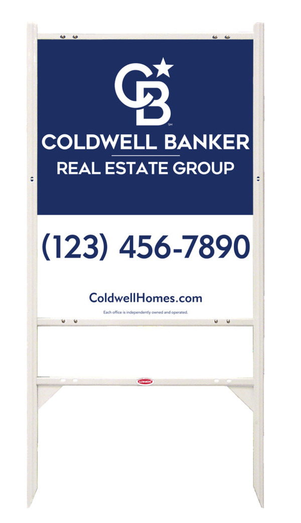 Angle Iron Frame and Office Sign Panel Unit, 30h x 24w, Steel