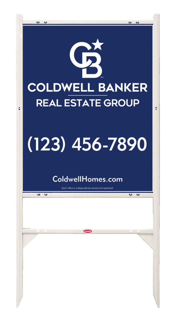 Angle Iron Frame and Office Sign Panel Unit, 30h x 24w, Steel