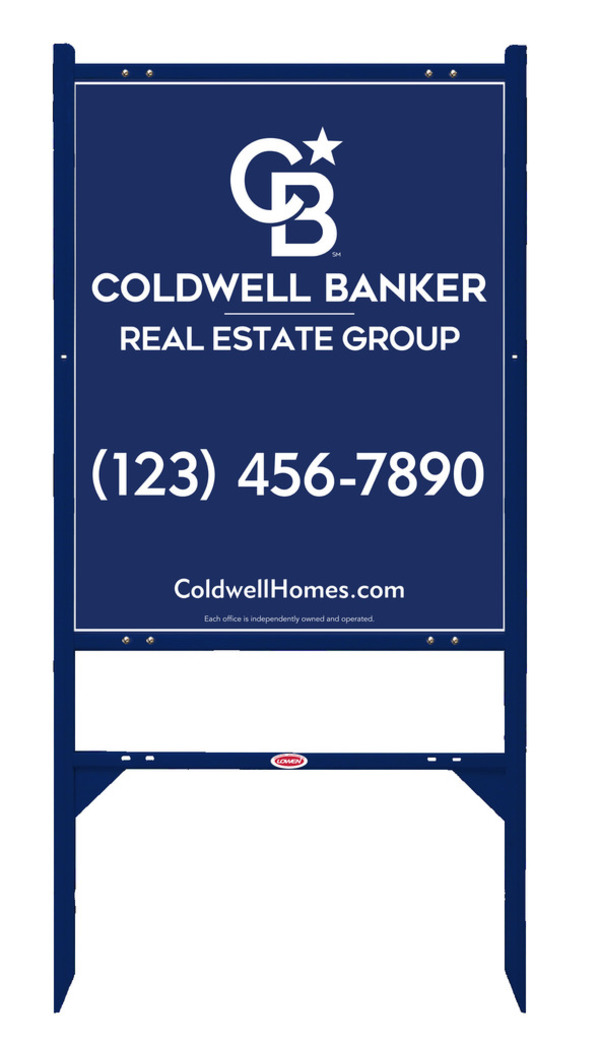 Angle Iron Frame and Office Sign Panel Unit, 30h x 24w, Steel