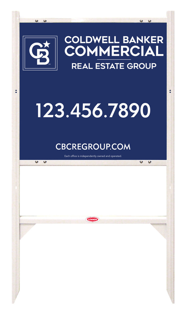 Angle Iron Frame and Commercial Sign Panel Unit, 22h x 24w, Steel
