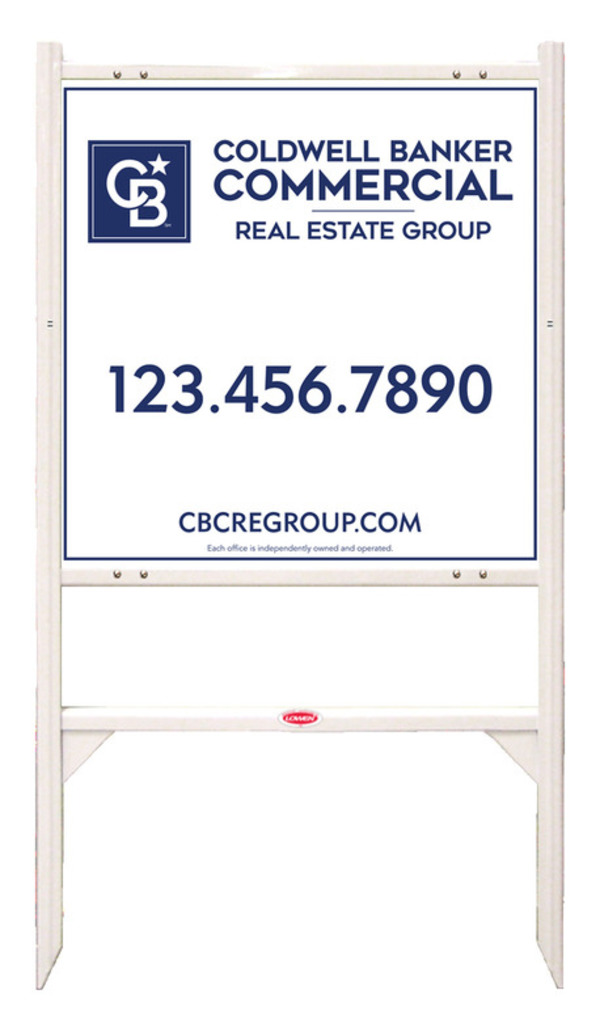 Angle Iron Frame and Commercial Sign Panel Unit, 24h x 24w, Steel