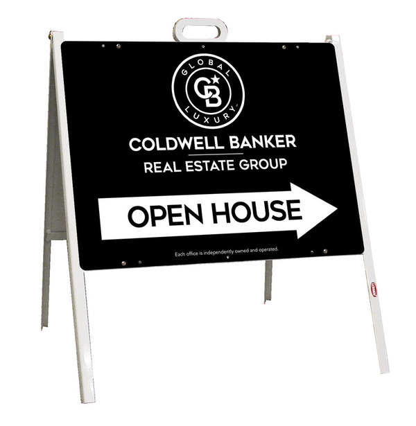 A-Frame and Office Open House Sign Panel Unit, 18h x 24w, Steel